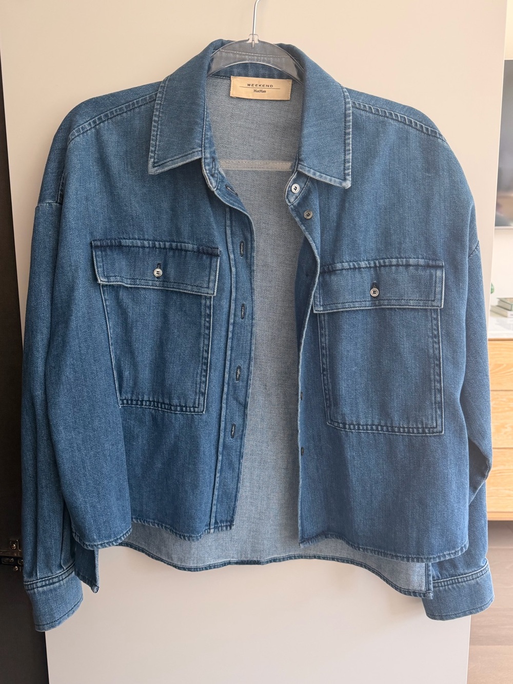 MaxMara Boxy Denim Shirt Jacket